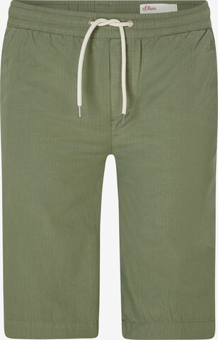 s.Oliver Men Big Sizes Pants in Green: front