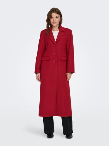 ONLY Between-Seasons Coat in Red: front