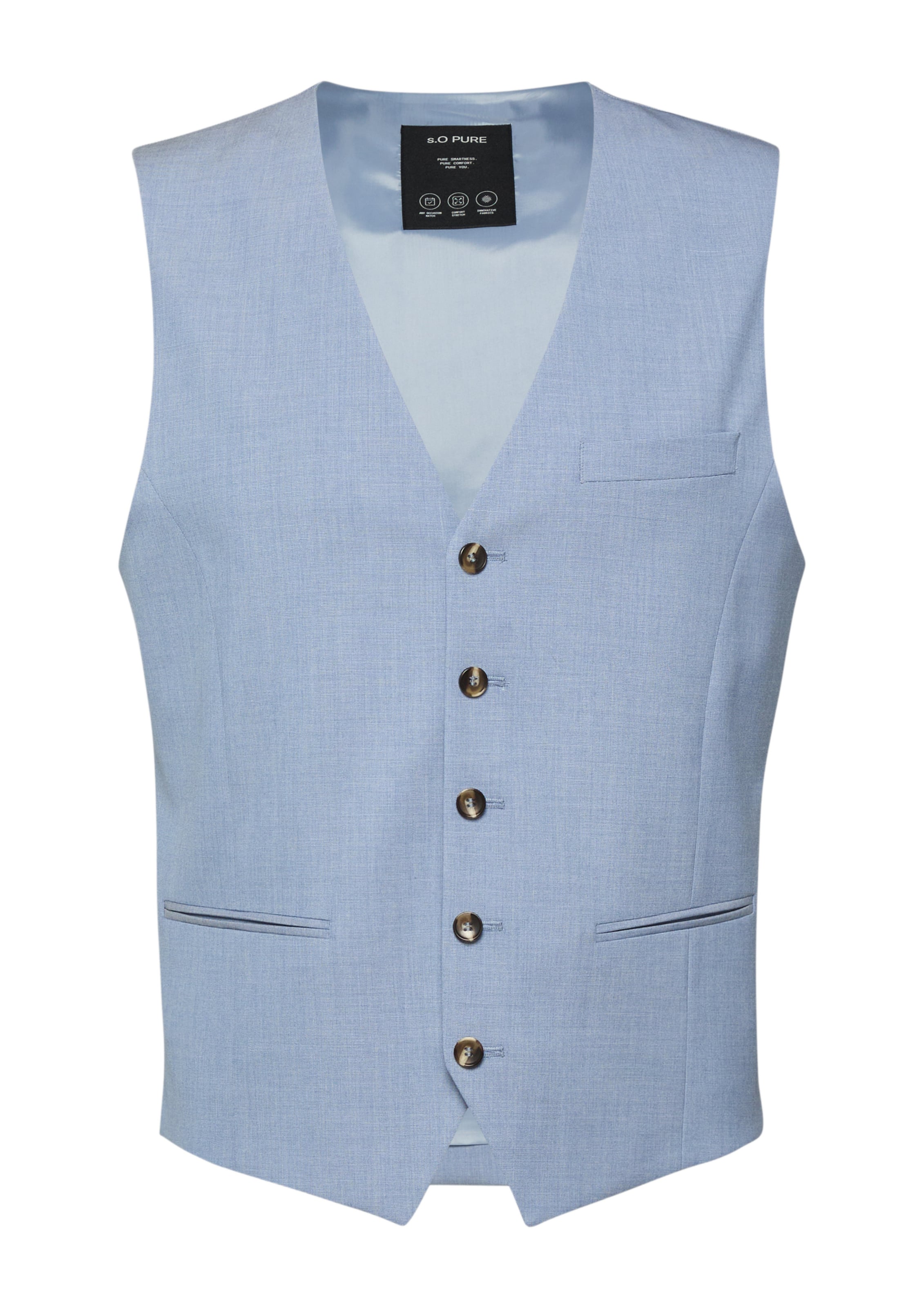 s.Oliver Vest in Blue: front