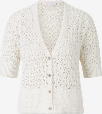 Rich & Royal Knit cardigan in White: front