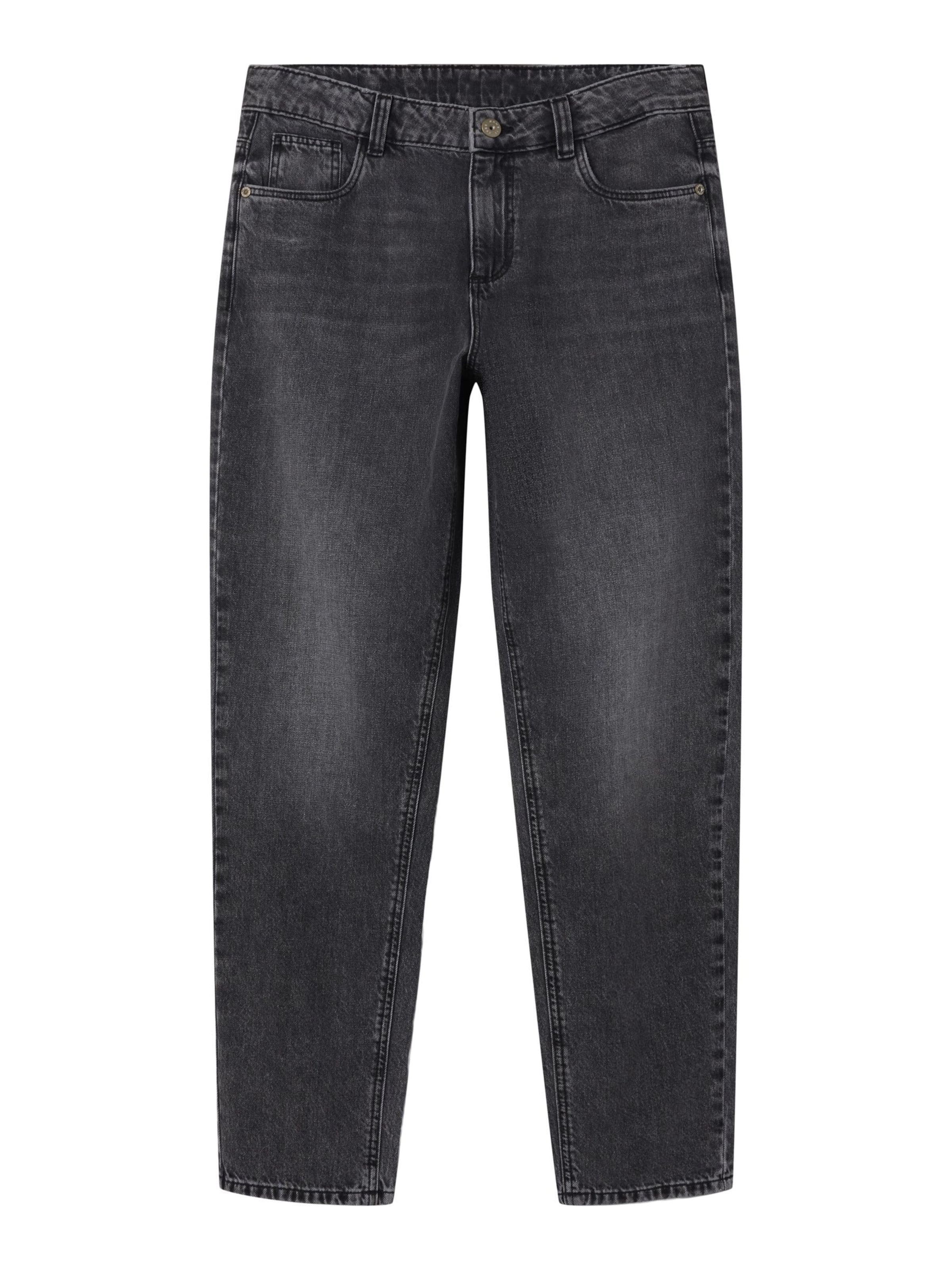 TWO SOON Avar lõige Teksapüksid, värv hall: eest vaates