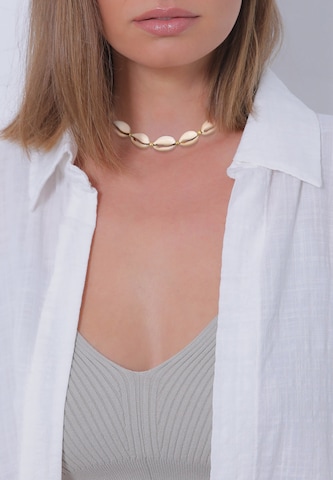 ELLI Necklace in Beige: front