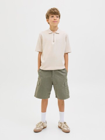 Loosefit Pantalon Jack & Jones Junior en vert : devant