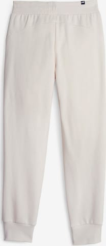 Effilé Pantalon de sport 'Essential' PUMA en blanc