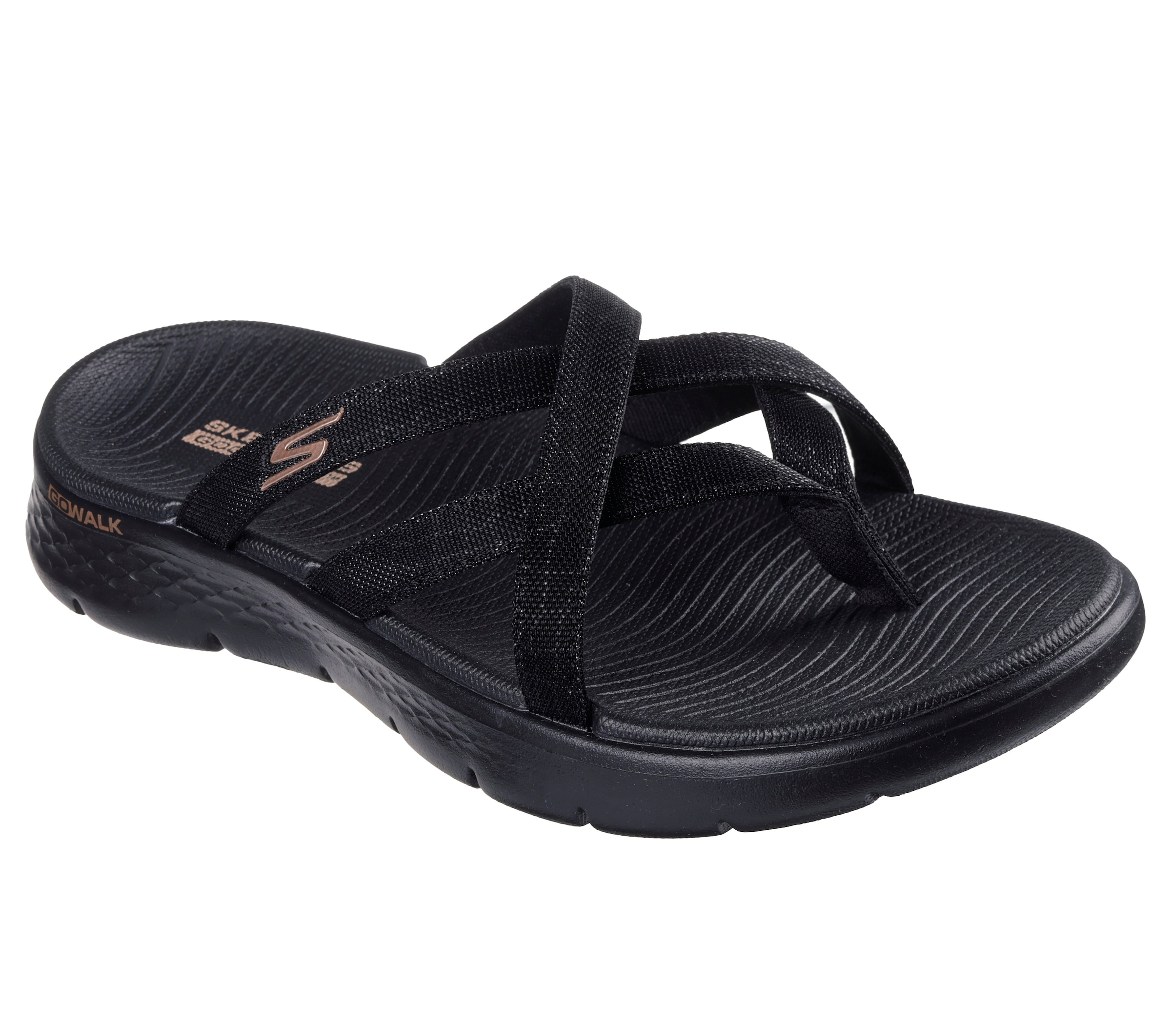 Infradito di SKECHERS in nero: frontale