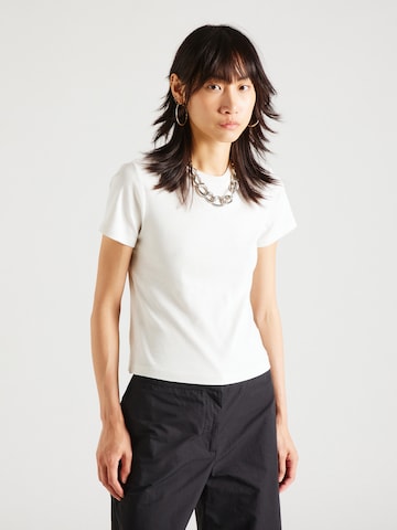 WEEKDAY Shirt 'Lean' in Wit: voorkant