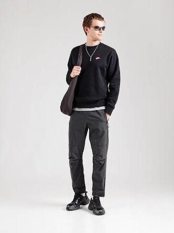 Nike Sportswear Μπλούζα φούτερ 'CLUB' σε μαύρο