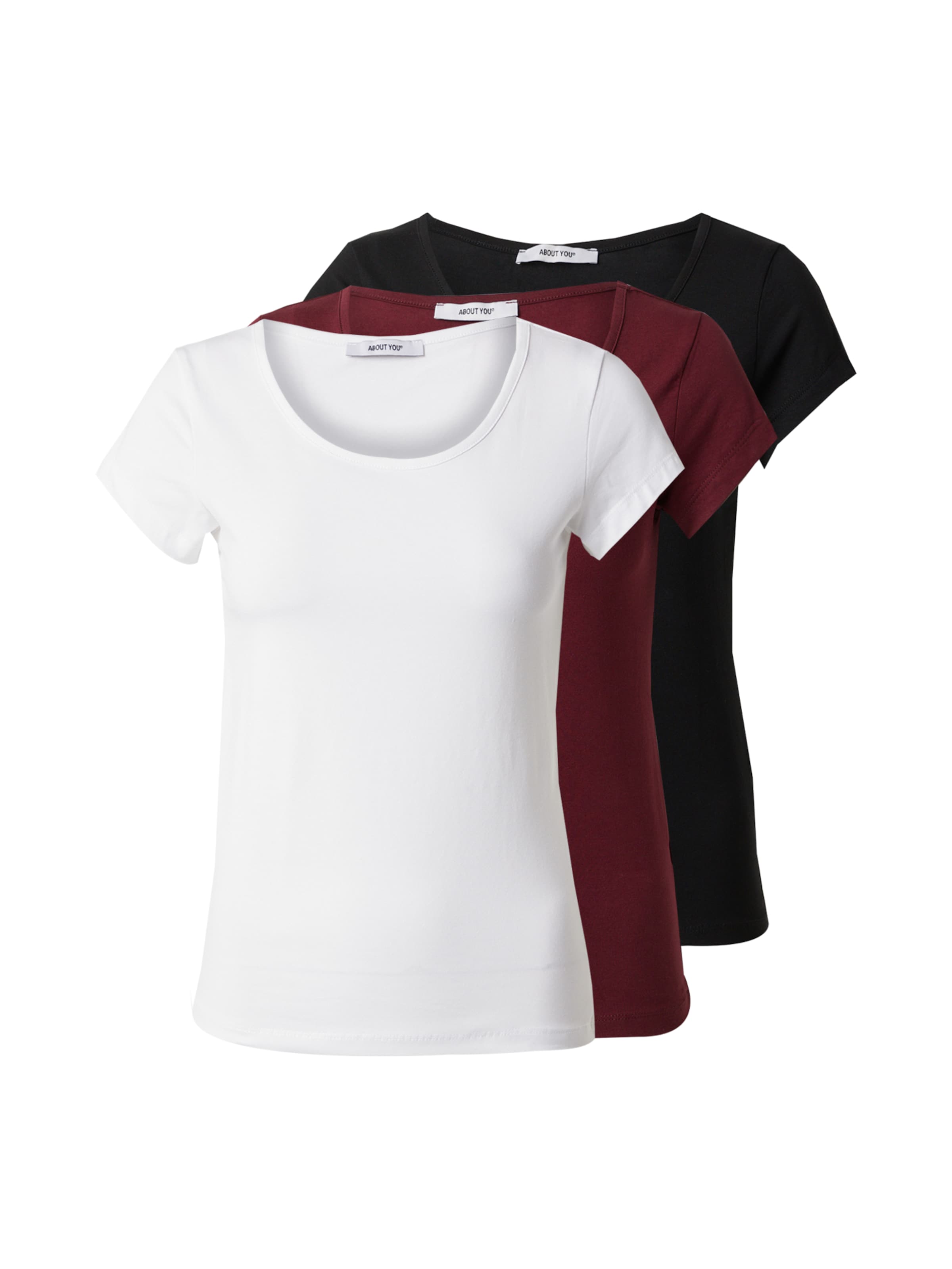 ABOUT YOU T-Shirt 'Madlin' in Rot: Vorderseite