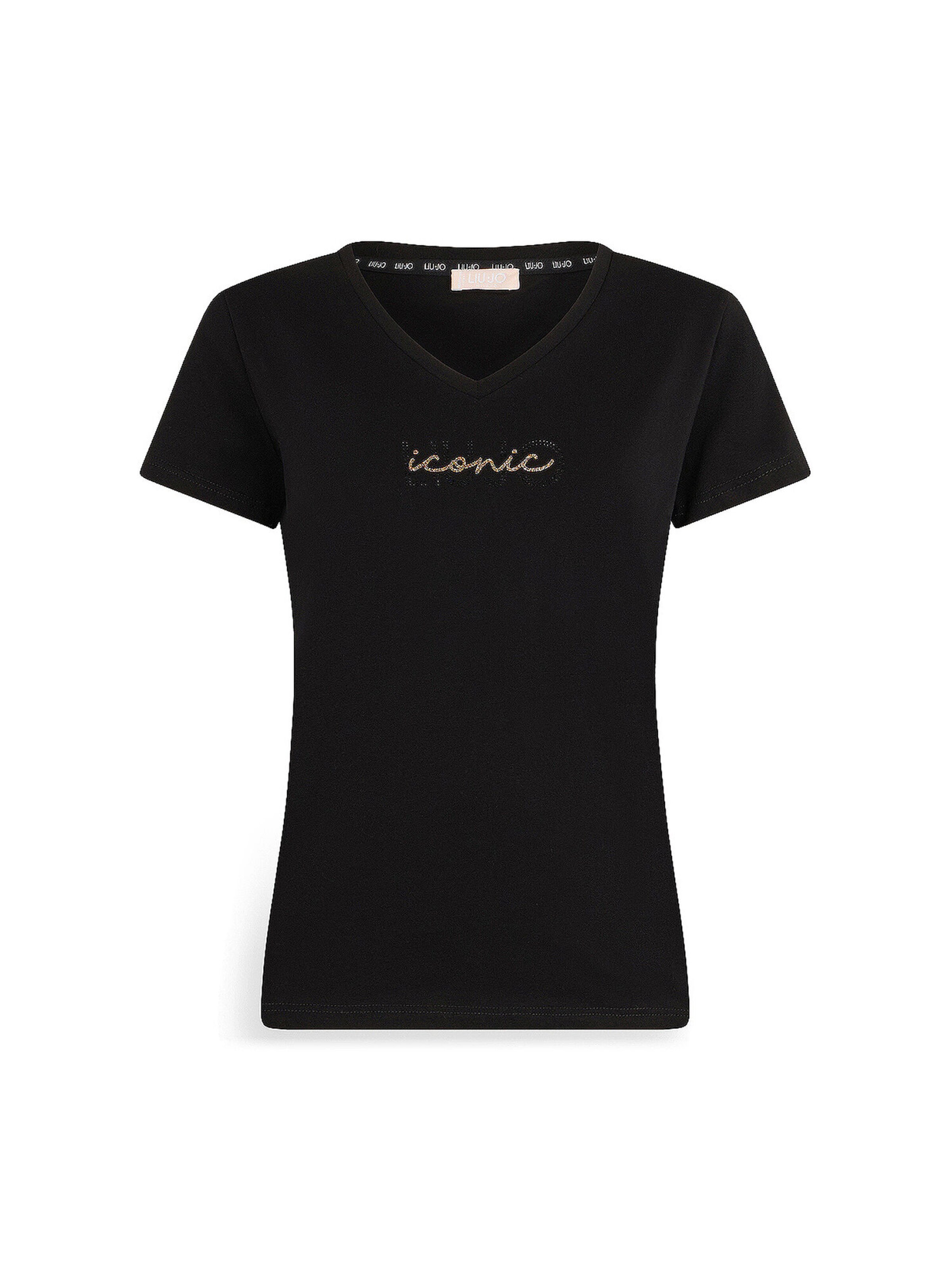 Tricou de la Liu Jo pe negru: față