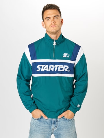 Coupe regular Veste mi-saison Starter Black Label en vert : devant