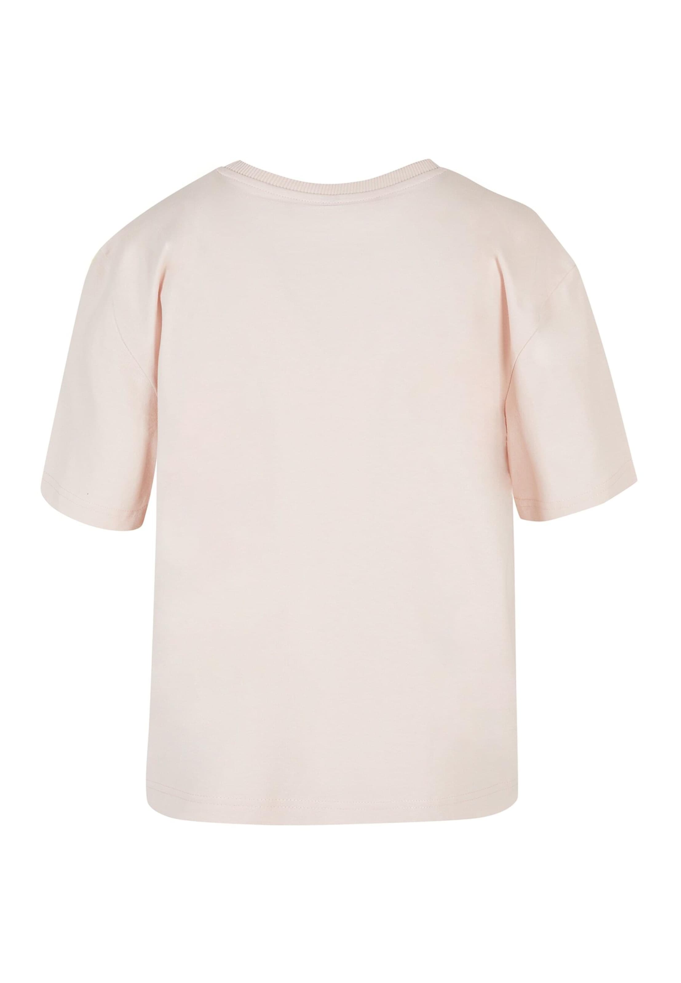 Maglietta 'Happiness Blooms Here' di Merchcode in rosa