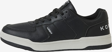KOROSHI Platform trainers in Black: front