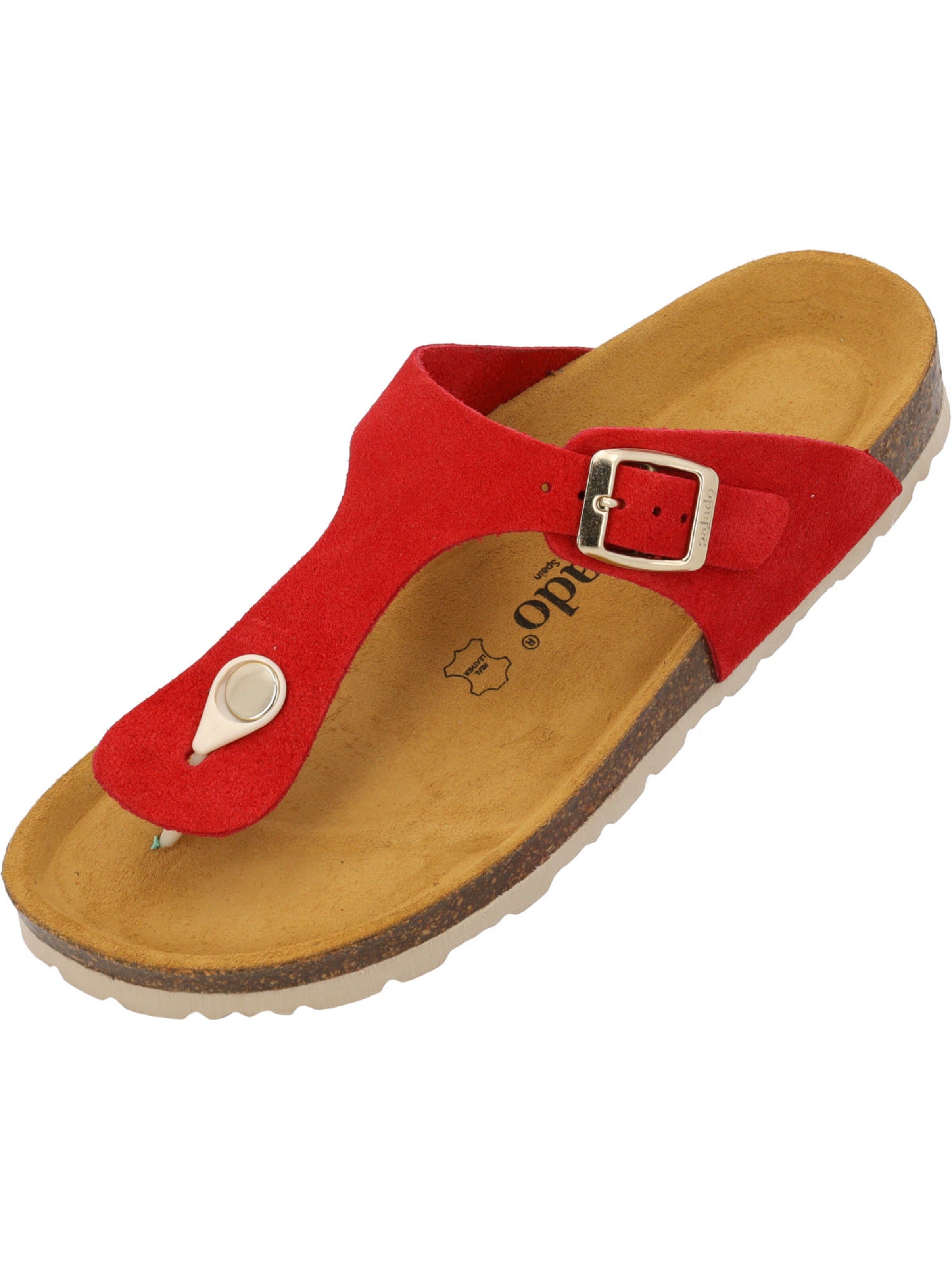 Palado Zehentrenner 'Palado Kos Suede Premium Leather'‌‌‌‌‌‌‌‌ in Rot: Vorderseite