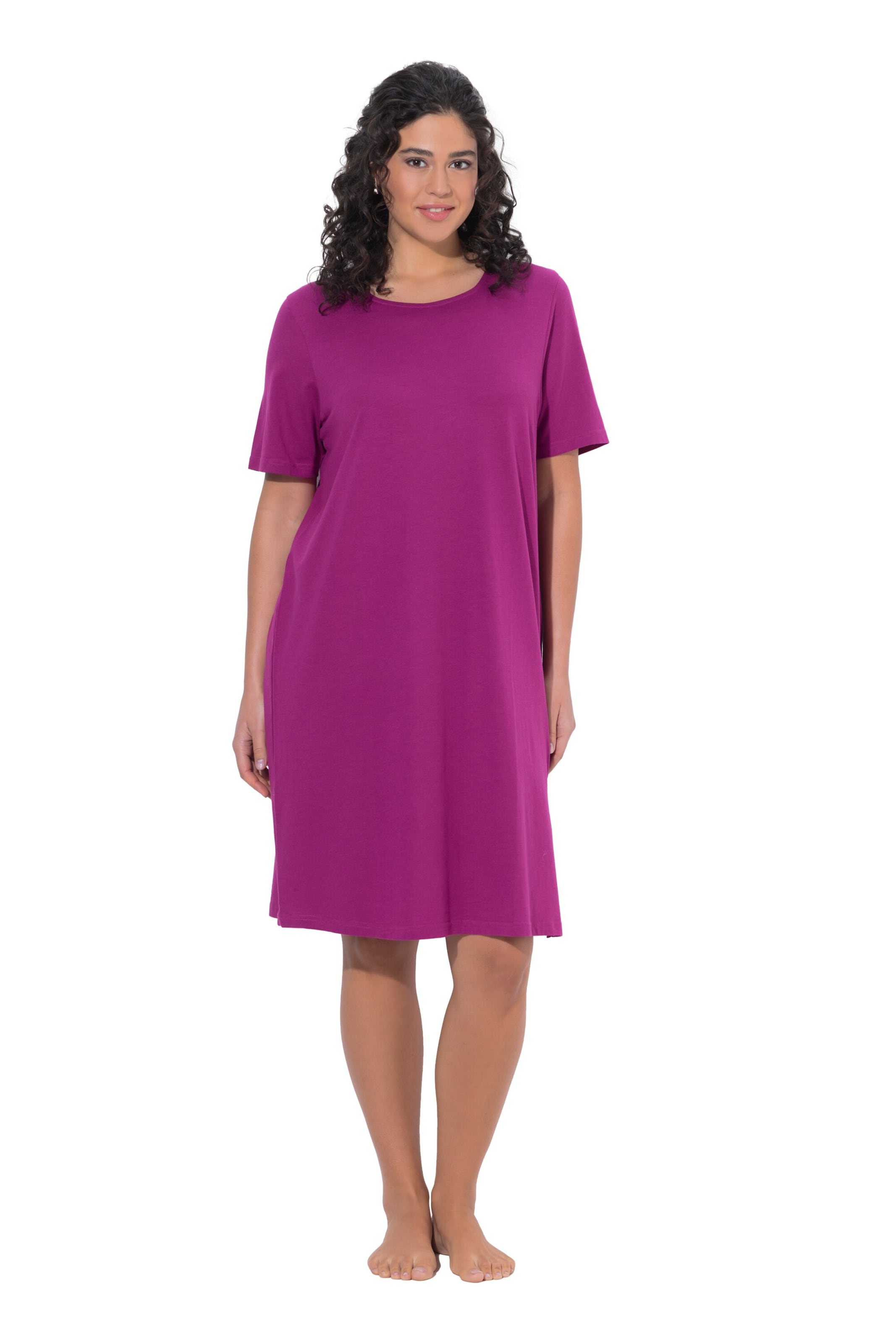 Ulla Popken Nachthemd in Pink: Vorderseite