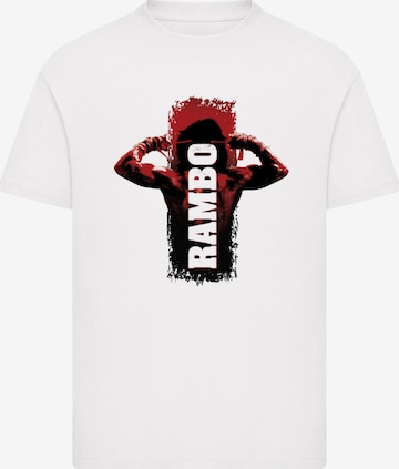 T-Shirt 'Rambo III Tying Sweatband' F4NT4STIC en blanc : devant