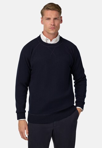 Pull-over Boggi Milano en bleu : devant