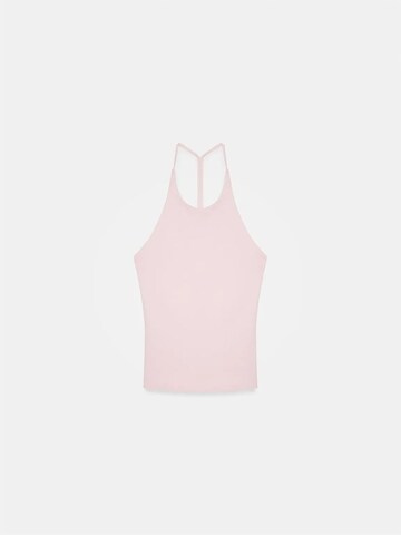 Dilvin Top in Pink: front