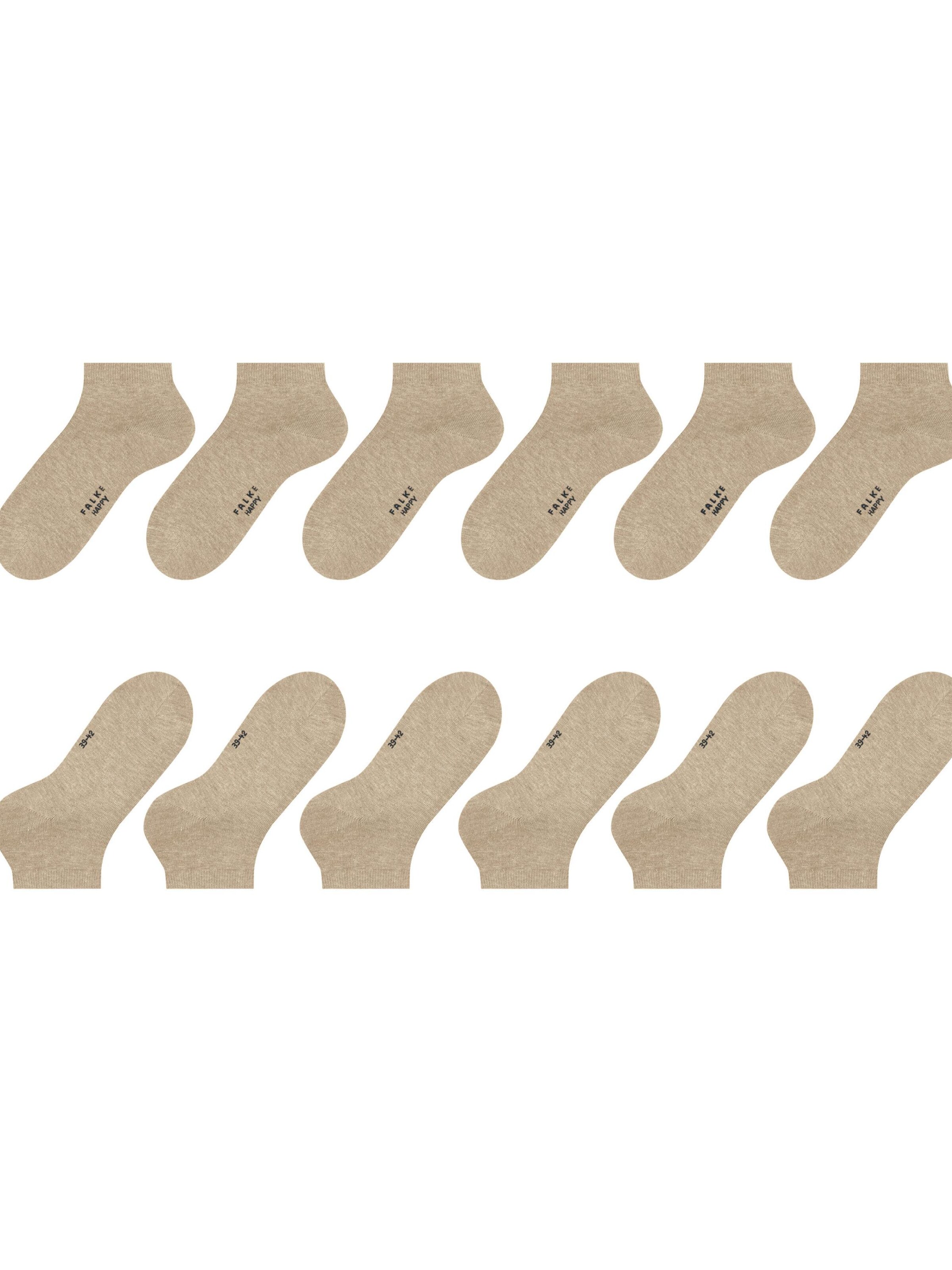 FALKE Socks 'Happy 6-Pack' in Beige