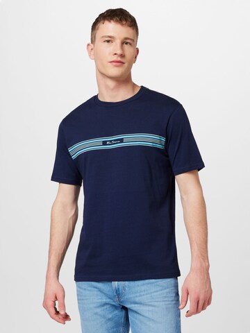 Ben Sherman T-shirt i blå: framsida