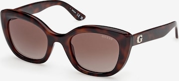 Lunettes de soleil GUESS en marron : devant