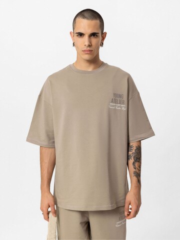 VAMOS CLO - Camisa em bege: frente