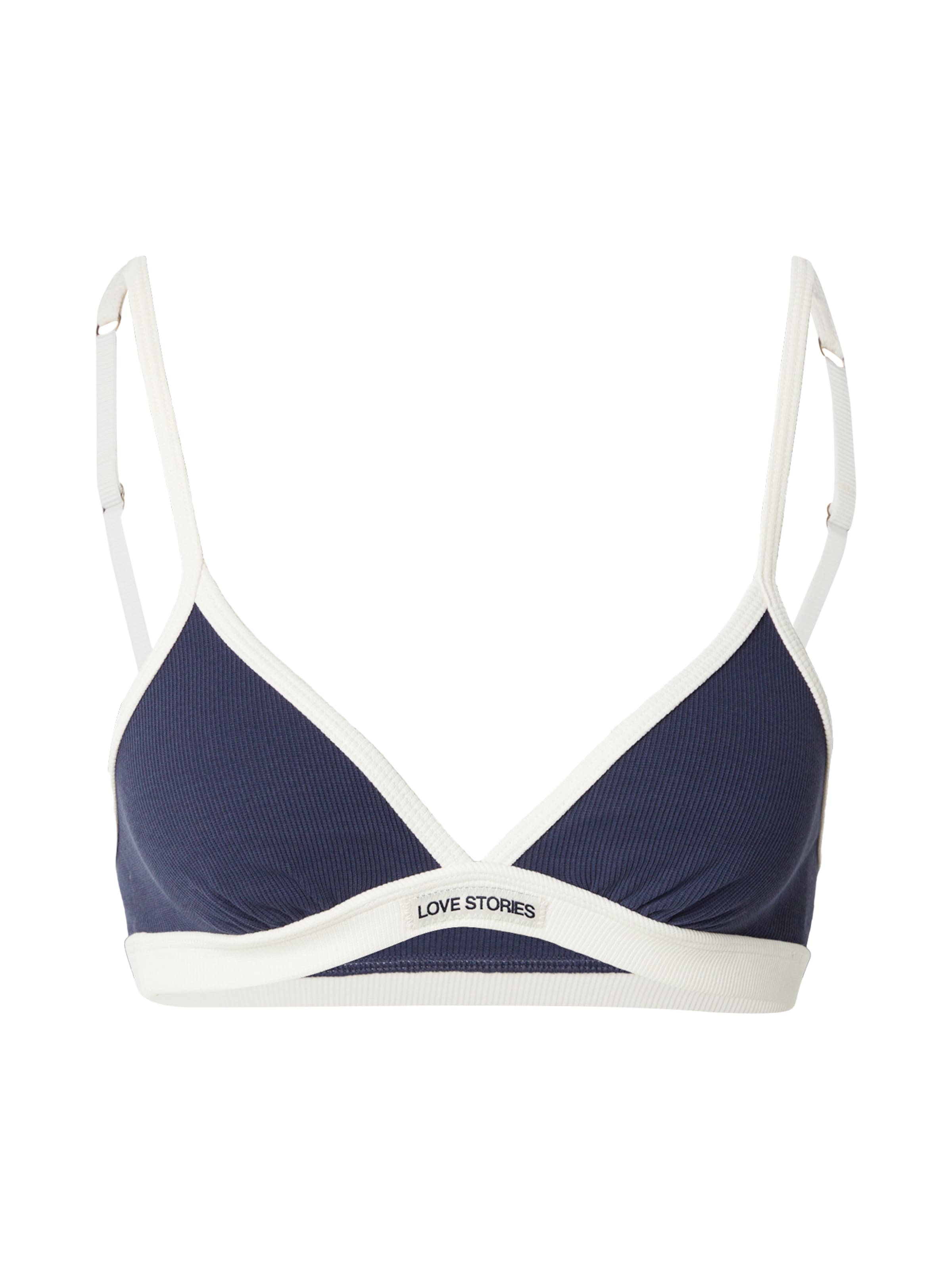 Triangle Soutien-gorge 'Parker' LOVE Stories en bleu : devant