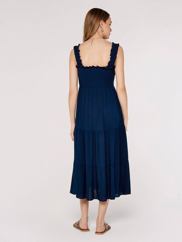Apricot Sommerkleid in Blau