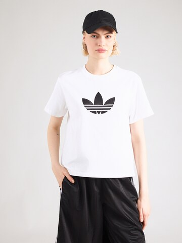 Maglietta di ADIDAS ORIGINALS in bianco: frontale