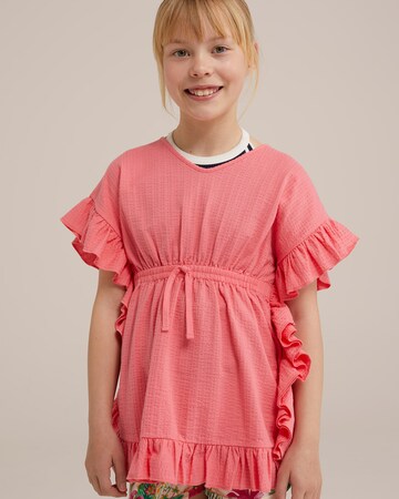 WE Fashion Dress in Pink: front