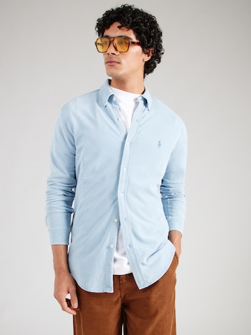 Polo Ralph Lauren Regular fit Button Up Shirt in Blue: front