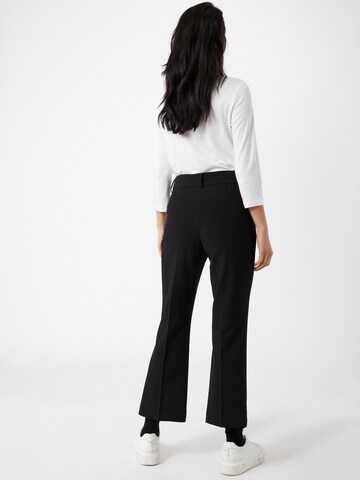 FIVEUNITS Flared Trousers with creases 'Clara' in Black