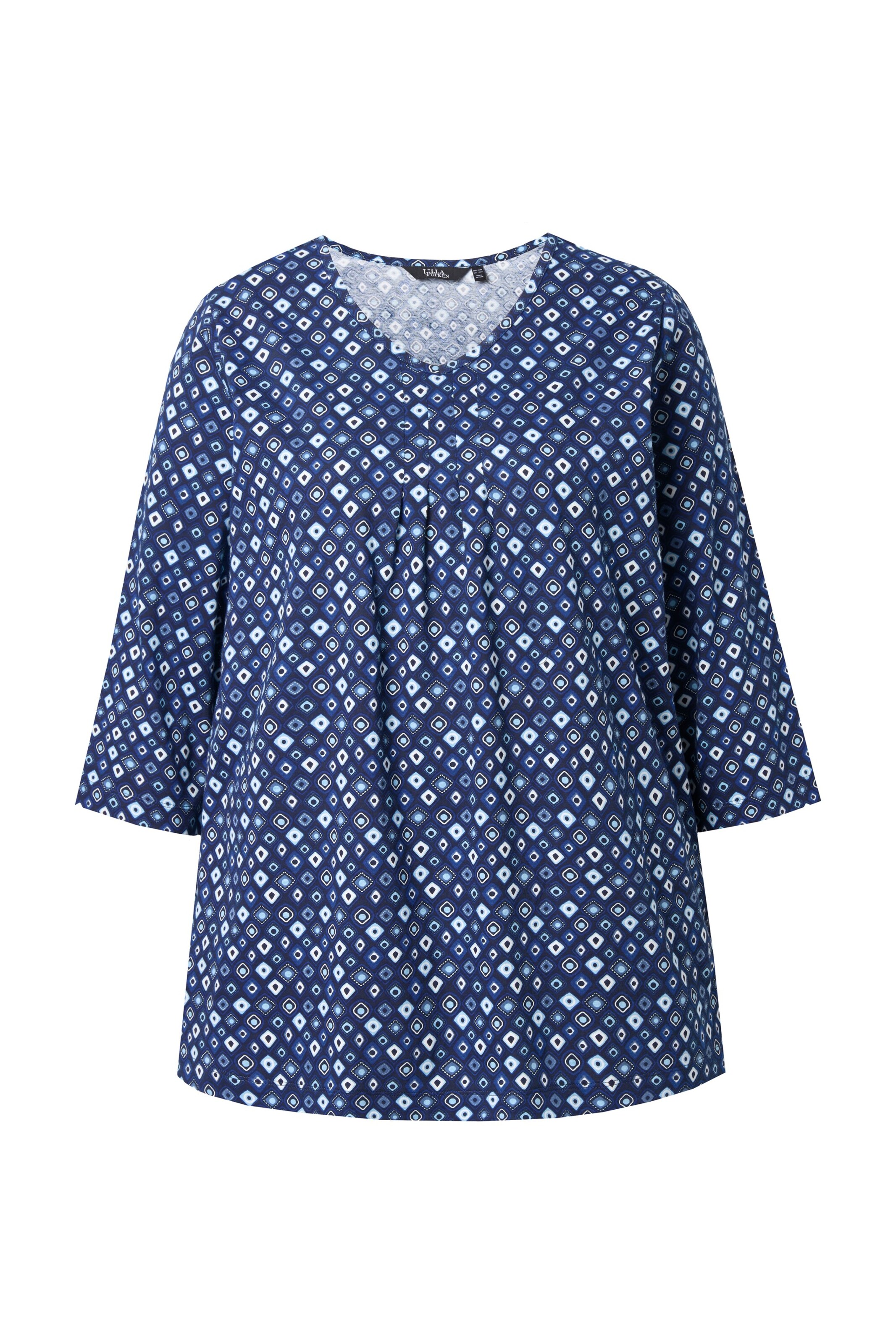 Ulla Popken Shirt in Blauw: voorkant