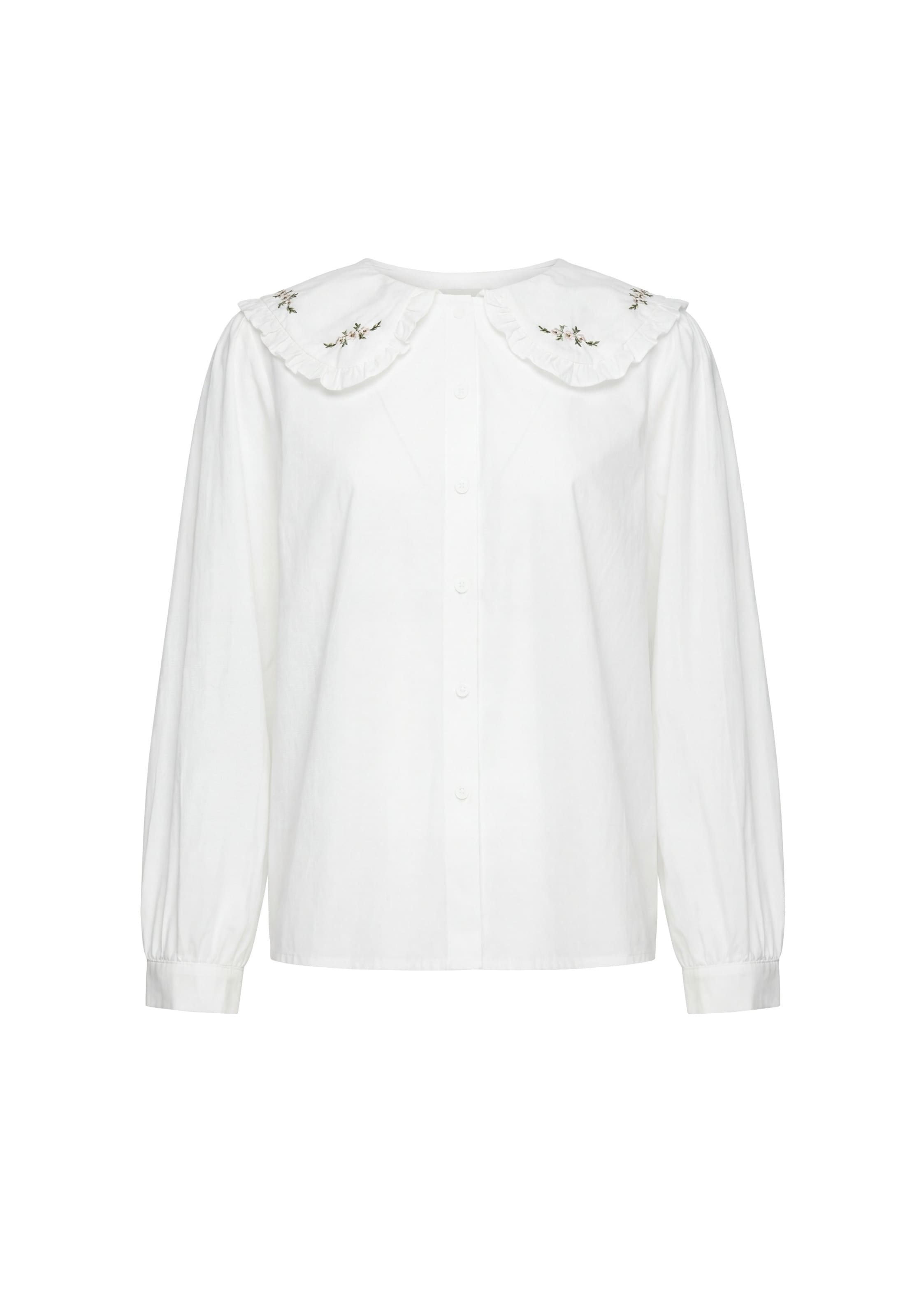 Usha - Blusa en blanco: frente
