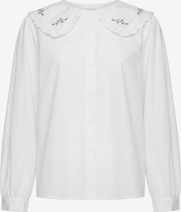Usha - Blusa em branco: frente