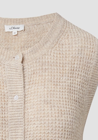 s.Oliver Strickweste in Beige
