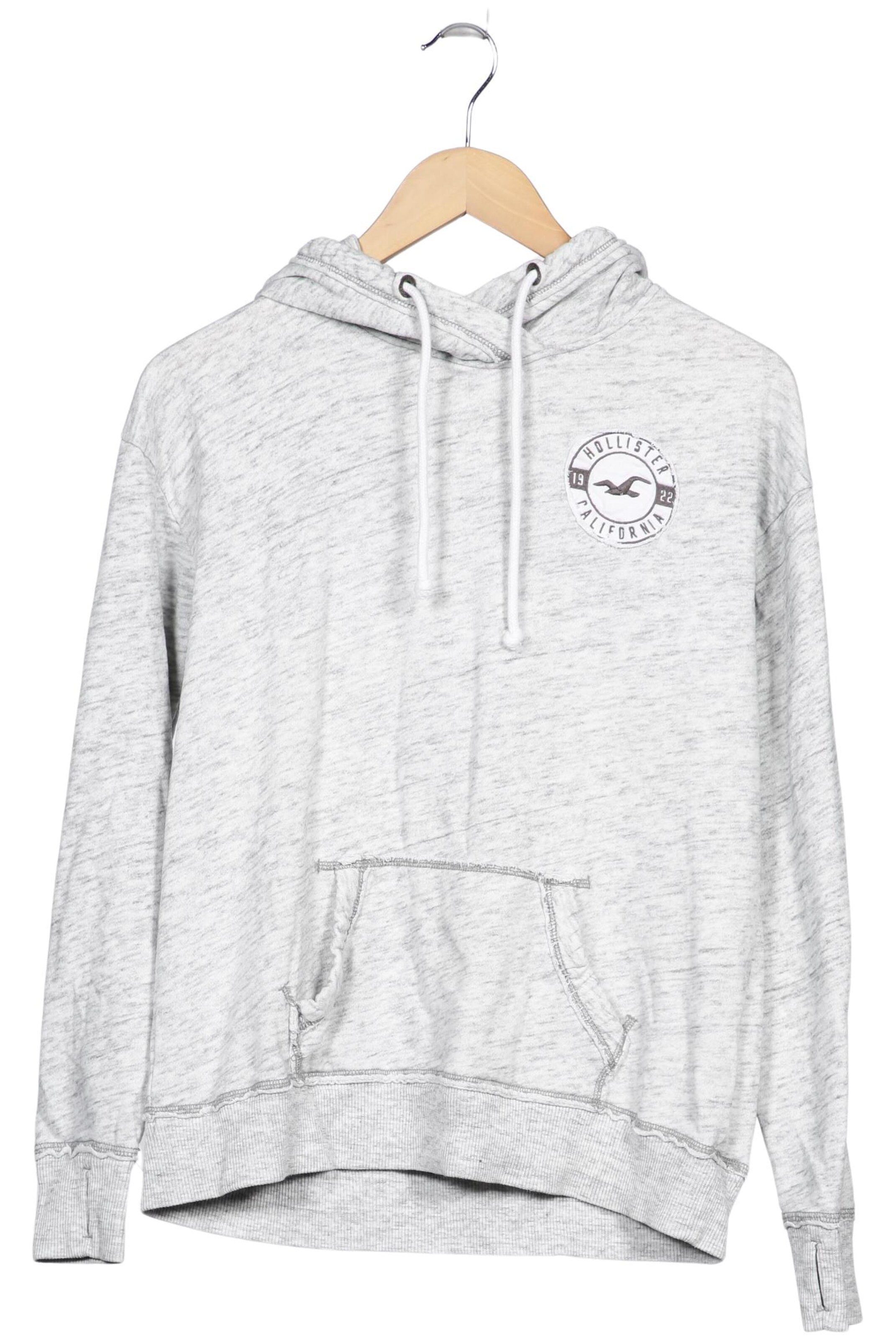 HOLLISTER Sweatshirt & Zip-Up Hoodie in L in Grey: front