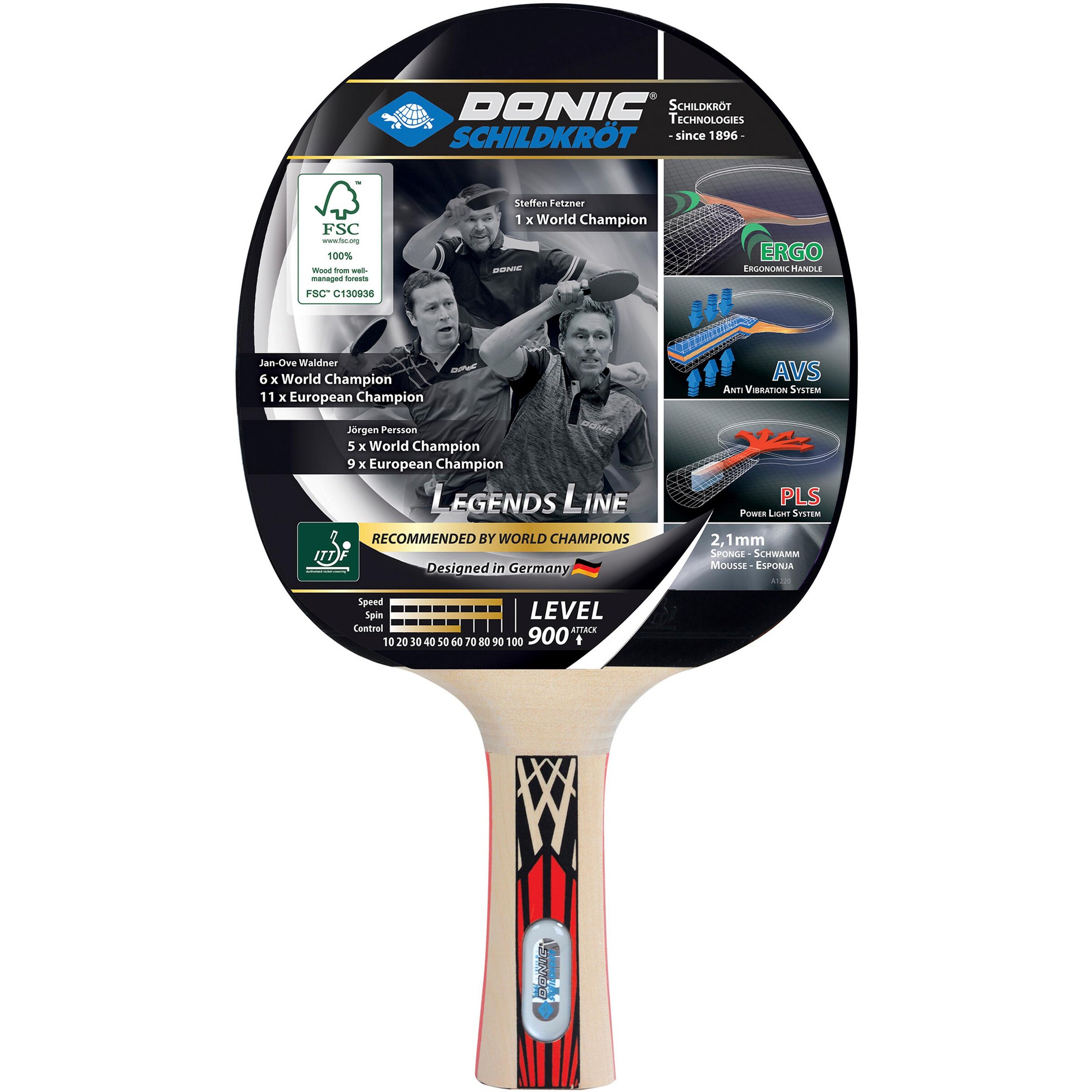 Donic-Schildkröt Racket 'Legends 900' in Beige