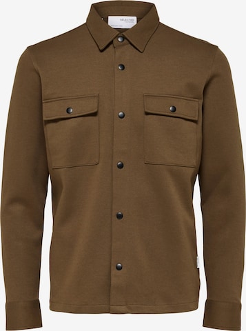 SELECTED HOMME Between-Season Jacket in Brown: front