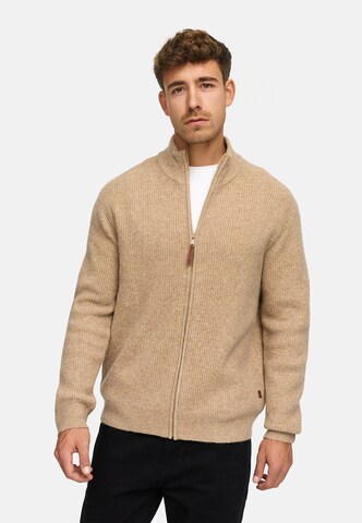 Vestes en maille 'Peace' INDICODE JEANS en beige : devant