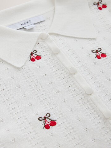 Next Πλεκτή ζακέτα σε λευκό