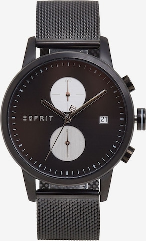 ESPRIT Uhr in Schwarz: front