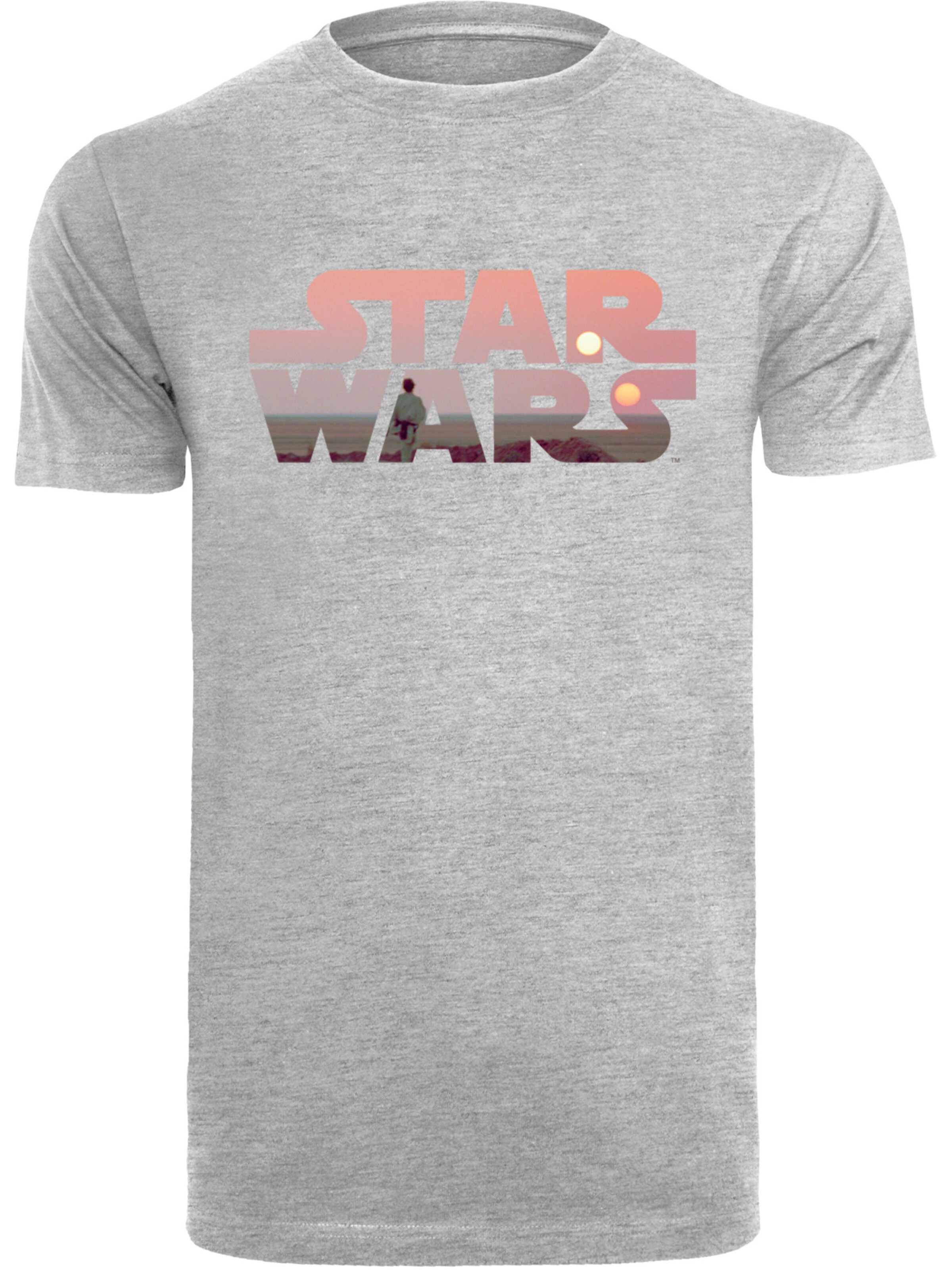 T-Shirt 'Star Wars' F4NT4STIC en gris : devant