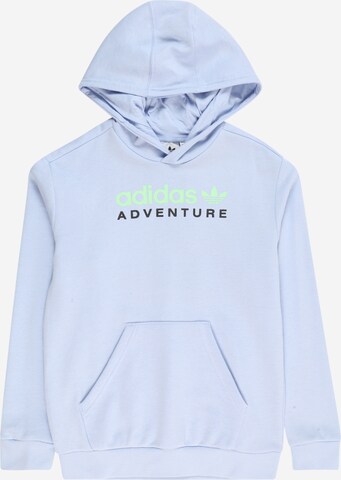 ADIDAS ORIGINALS Sweatshirt 'Adventure' in Blue: front