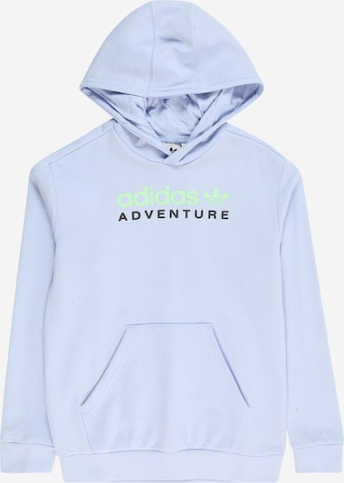 ADIDAS ORIGINALS Sweatshirt 'Adventure' i lyseblå / lysegrønn / svart, Produktvisning