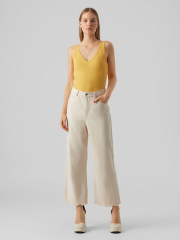 Wide Leg Jean VERO MODA en beige