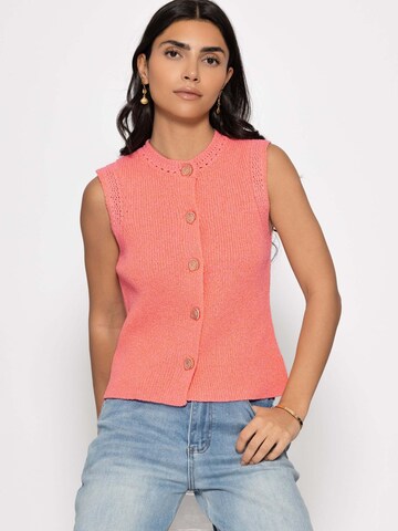 SASSYCLASSY Strickweste‌‌‌‌‌ in Orange
