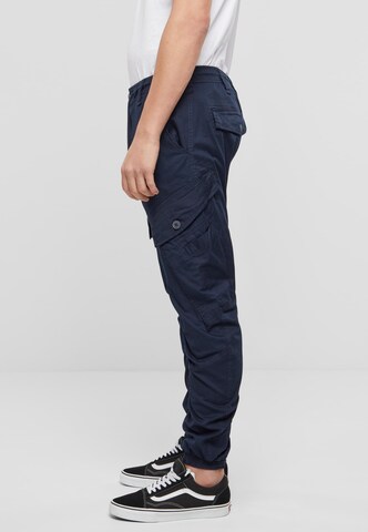 Brandit Tapered Cargo Pants 'Ray' in Blue