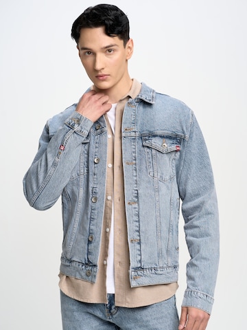 BIG STAR Tussenjas 'Charlie' in Blauw: voorkant