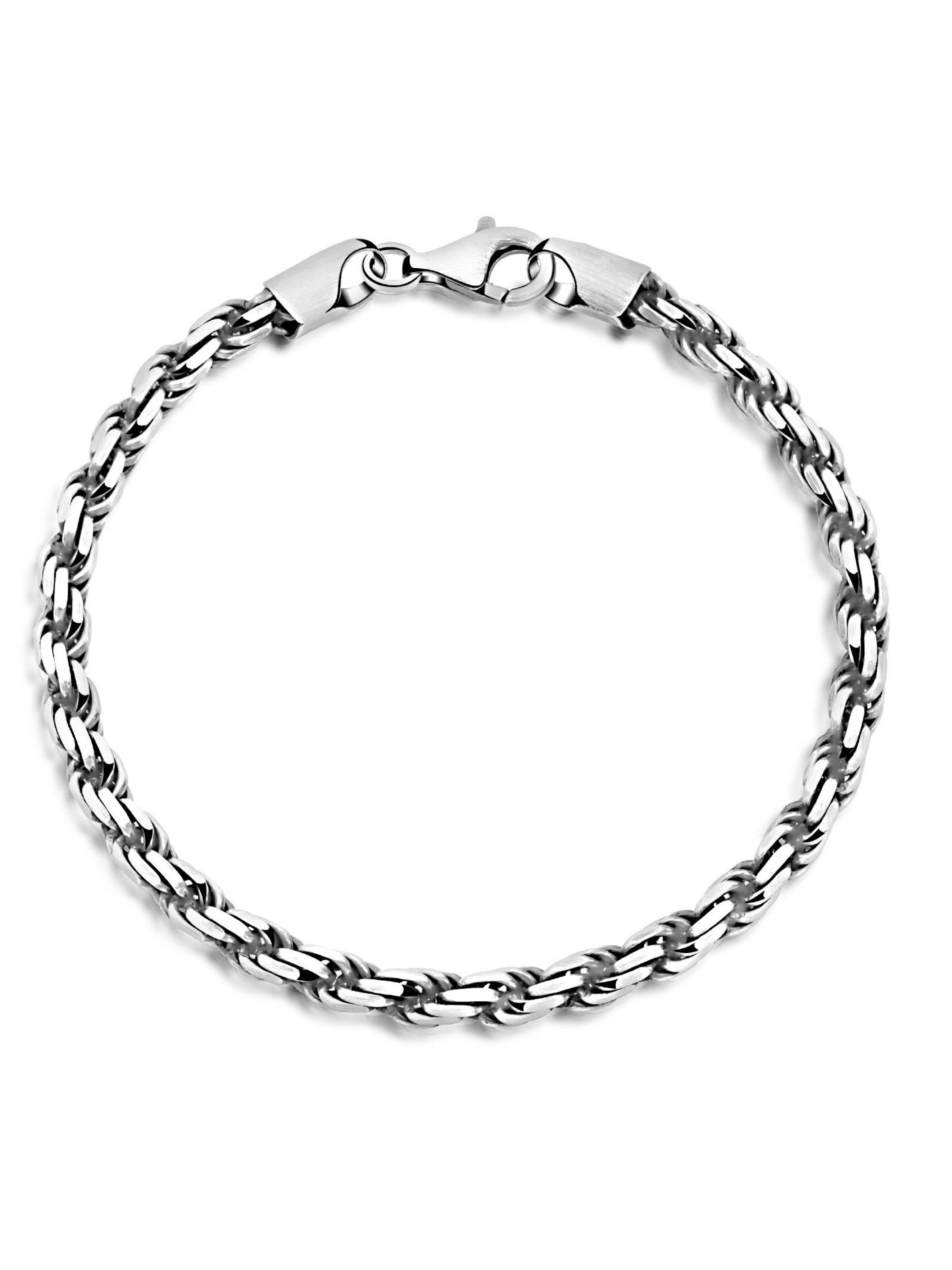 Tony Fein Armband 'Kordel'‌‌‌‌‌‌ in Silber: Vorderseite