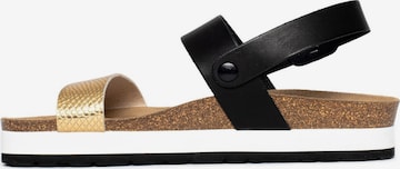 Bayton Sandal 'Gladstone' i guld: framsida